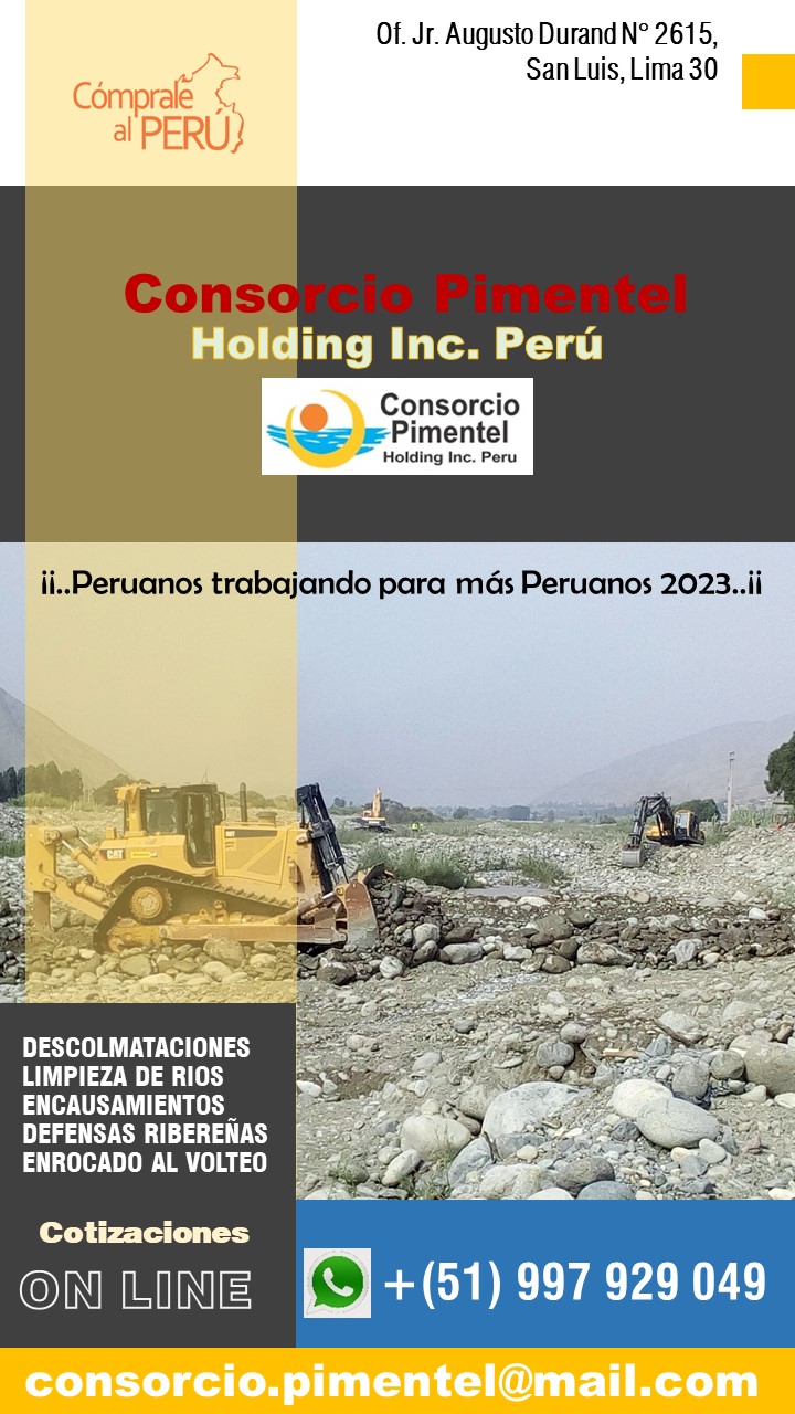 Obras de Reconstrucción Emergencia - Maquinaria PERU 2023